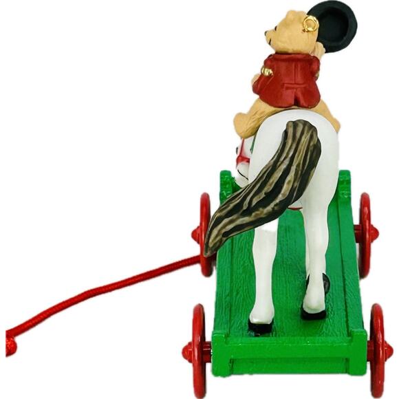 Hallmark A PONY FOR CHRISTMAS Keepsake Ornament #18 Bear on Circus Pony 2015 - Picture 3 of 12